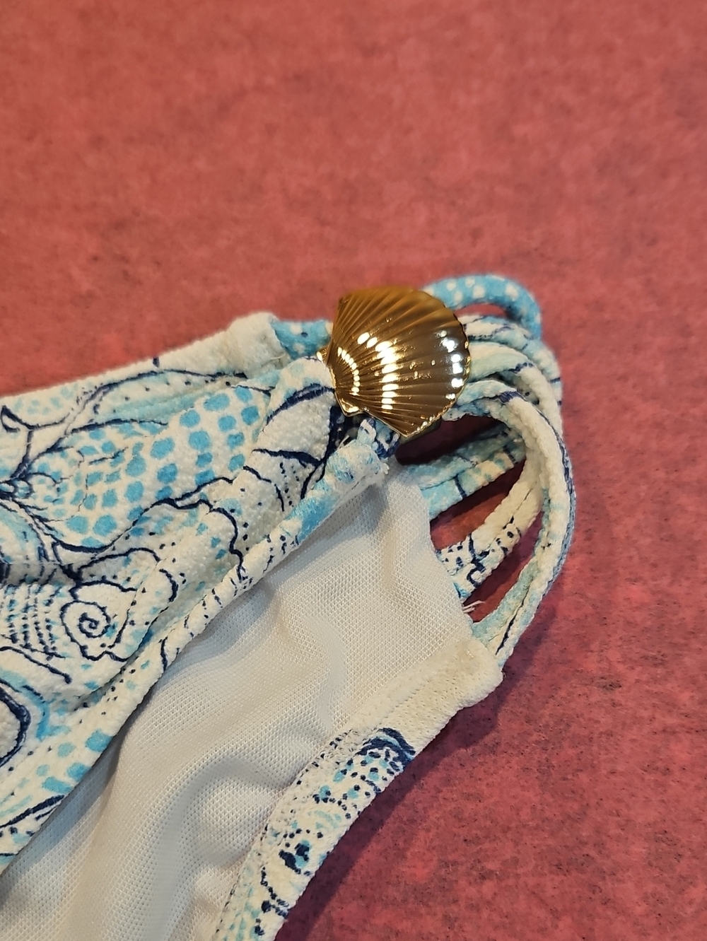 Lilly Pulitzer Blue & White Seashell Bikini Two-Piece - Picture 7 of 12